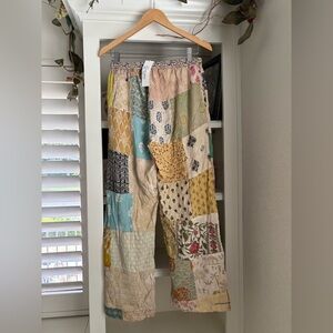 Rahab's Rope Wanderstitch Kantha 
Pants Size S/M